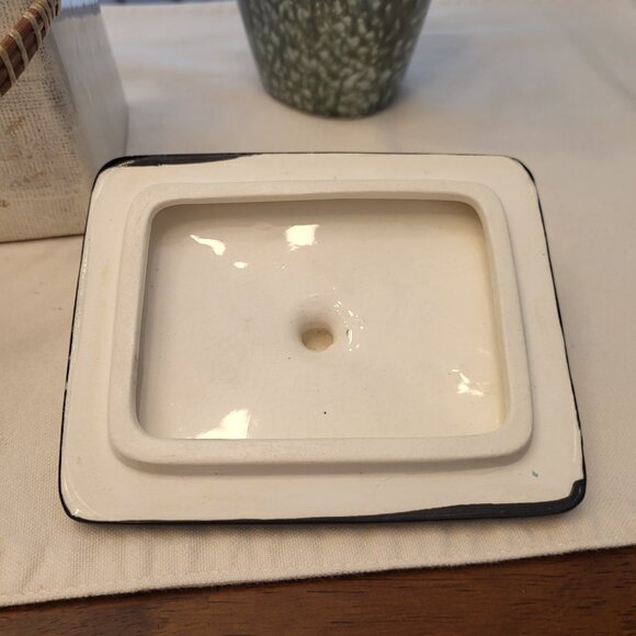 Rare! 50s Capri by Royal Sealy Biscuit Jar Coffee Pod Canister - Picture 6 of 8